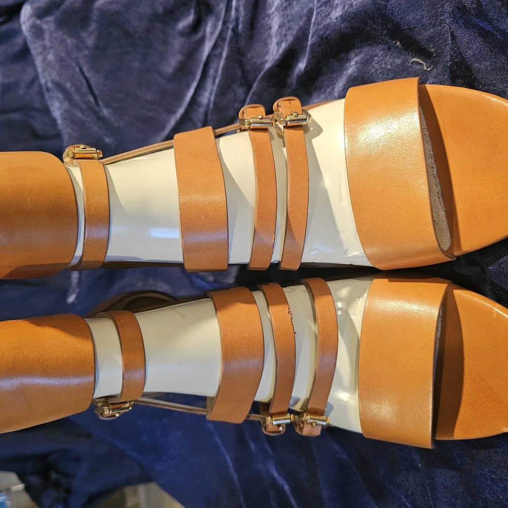 Elegant Tan Strappy Women's Sandals